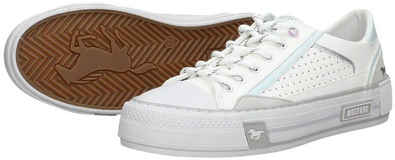 Mustang Veterschoenen Laag wit