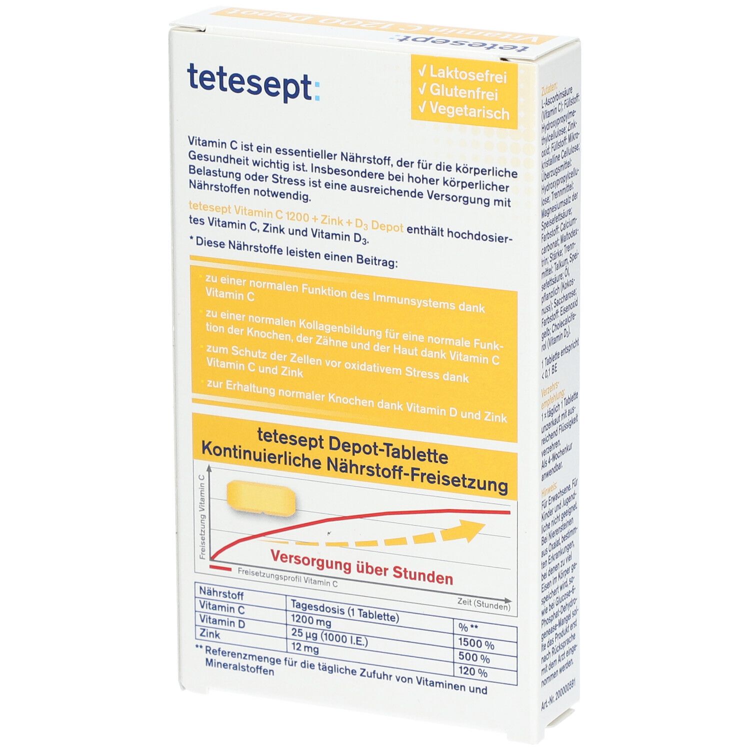 tetesept: Vitamin C 1200 Depot + Zink + D3