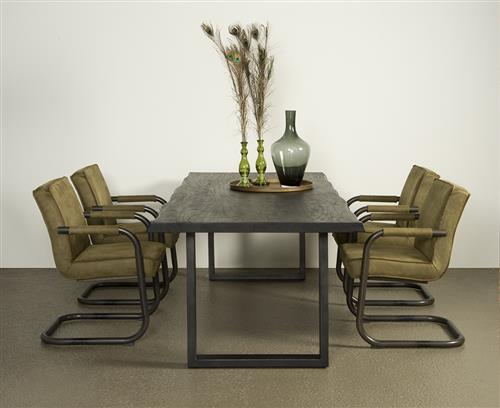 Zwarte eettafel Ultimo 260 cm