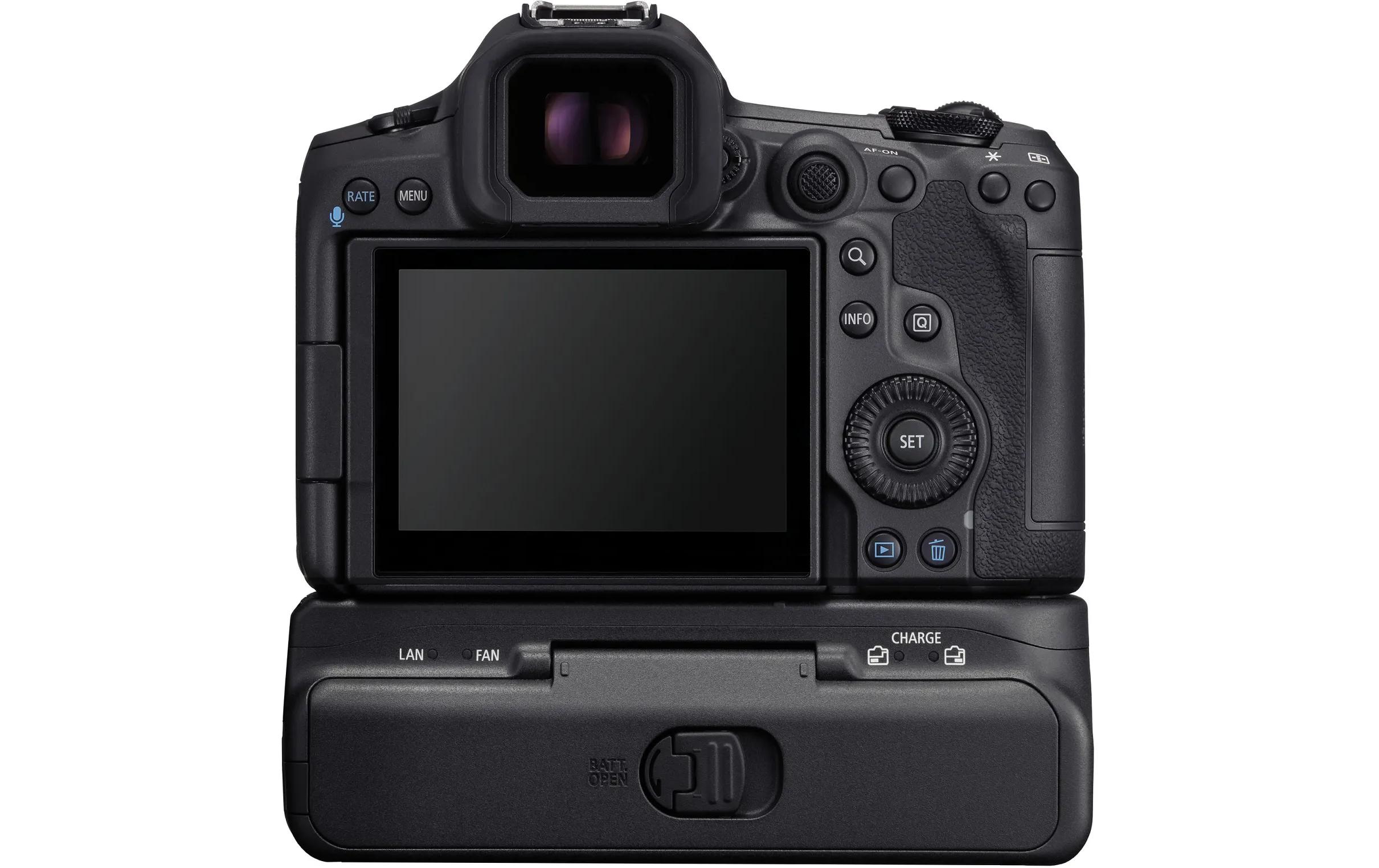 Akkugriff CF-R20EP mit Lüfter und LAN<br>Batteriegriff für EOS R5 II
