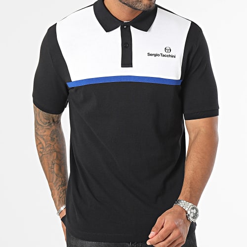 Polo Manches Courtes A Bandes 40343 Mixable Noir Blanc
