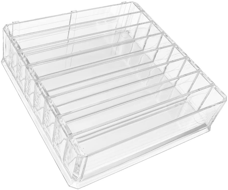 (Gr. L) Acryl Beauty Make Up Organizer Aufbewahrungsbox Verstellbar - Transparent