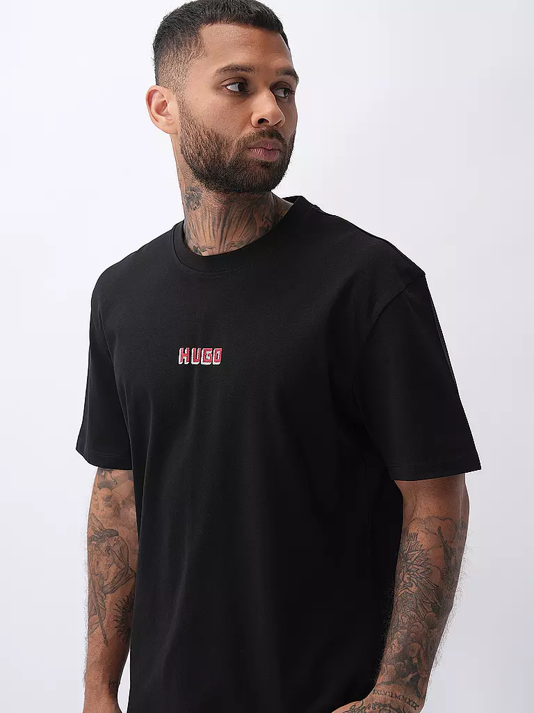 HUGO T-Shirt DIQITEE schwarz