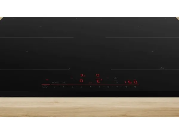Bosch Serie | 6 PVQ631HC1E - Induktions kogeplade - 4 plader - Niche - bredde: 56 cm - dybde: 49 cm - rammeløs, - facet - sort
