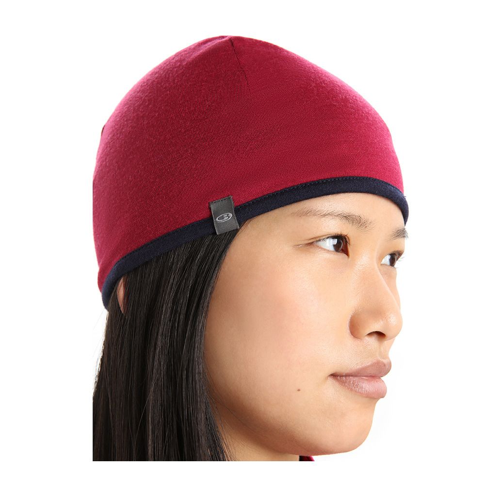 Icebreaker POCKET - Bonnet cherry/mid navy