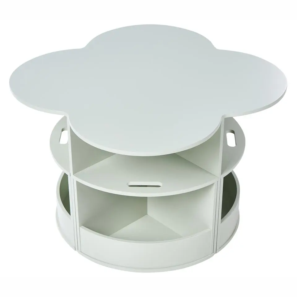 TIBOO - Kindertafel met stoelen - Lichtgroen - MDF