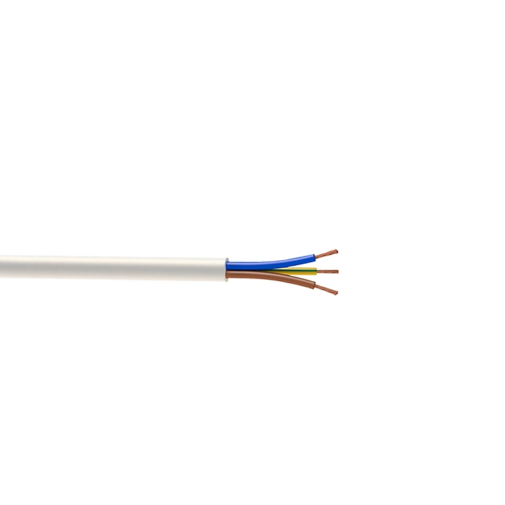 Câble électrique flexible H05VVF 3x2,5 mm² Blanc - 25 m