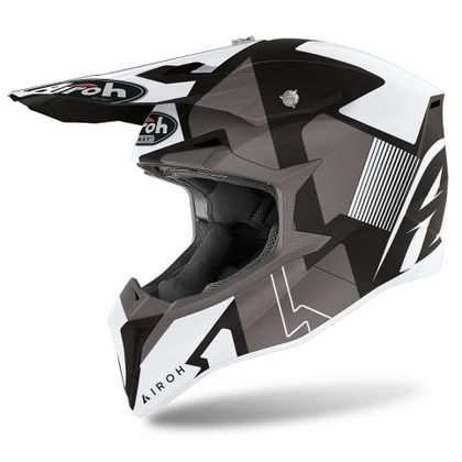 Casque cross Airoh WRAAP - RAZE - BLACK MATT 2023 - Noir