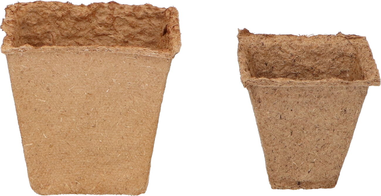 SOGO biologische kweekpot vierkant 8 cm 10 stuks