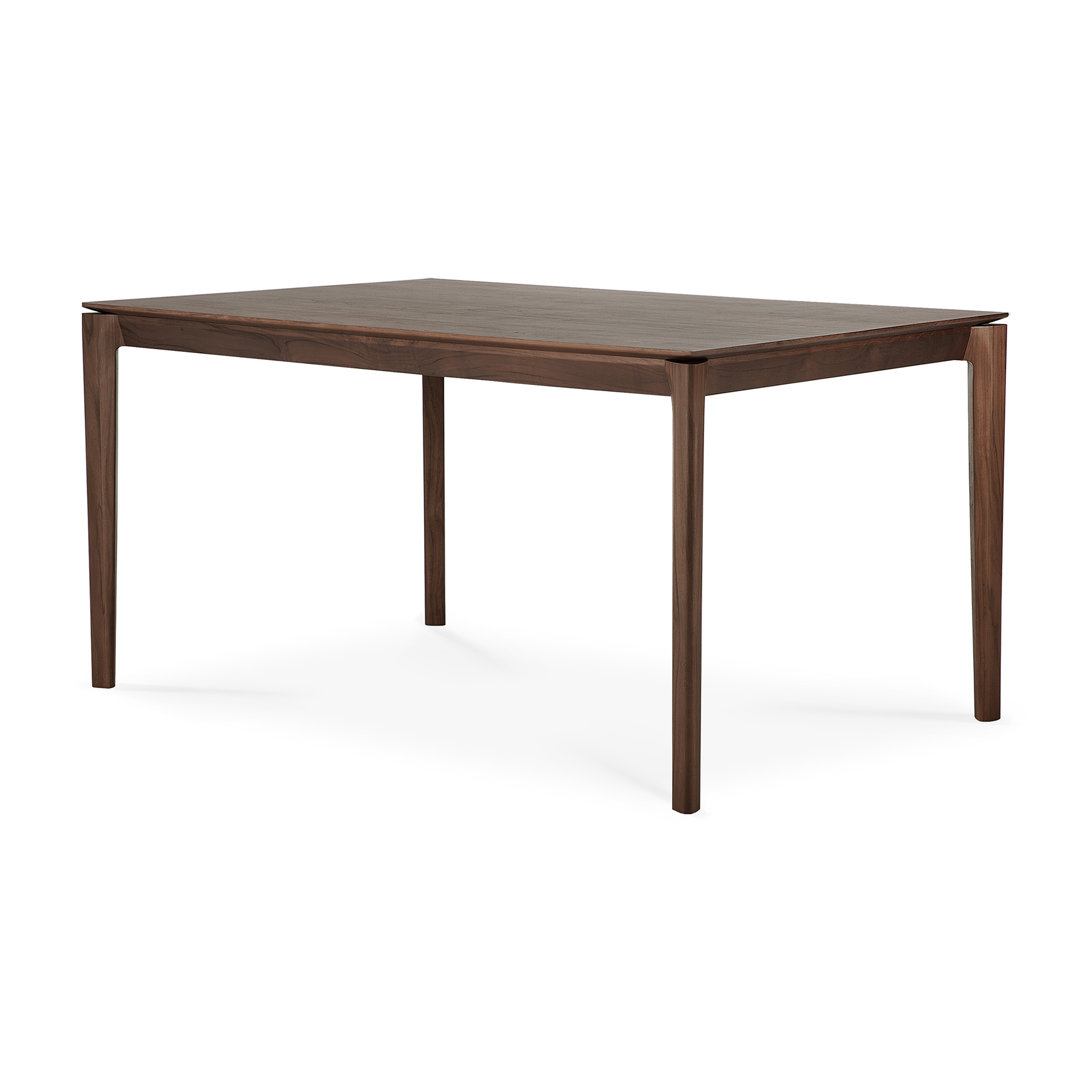 Tafel Bok 140X80 - bruin teak - gelakt