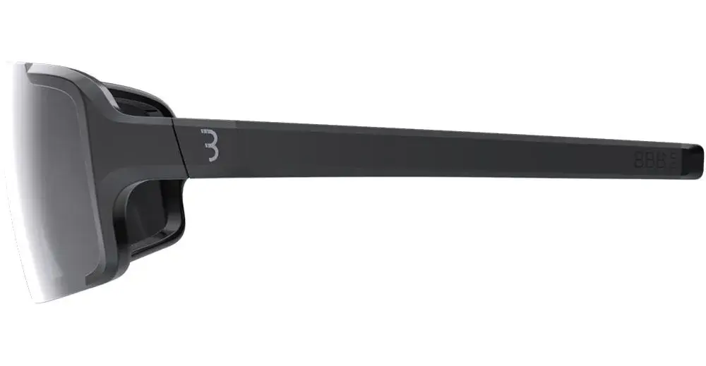 BBB Cycling BSG-69 Chester Sport Zonnebril Smoke Flash Mirror Lens Glanzend Zwart
