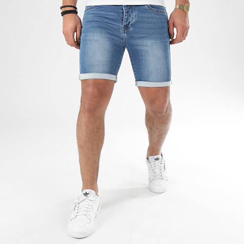 Short Jean Jogg B1802-2 Bleu Medium