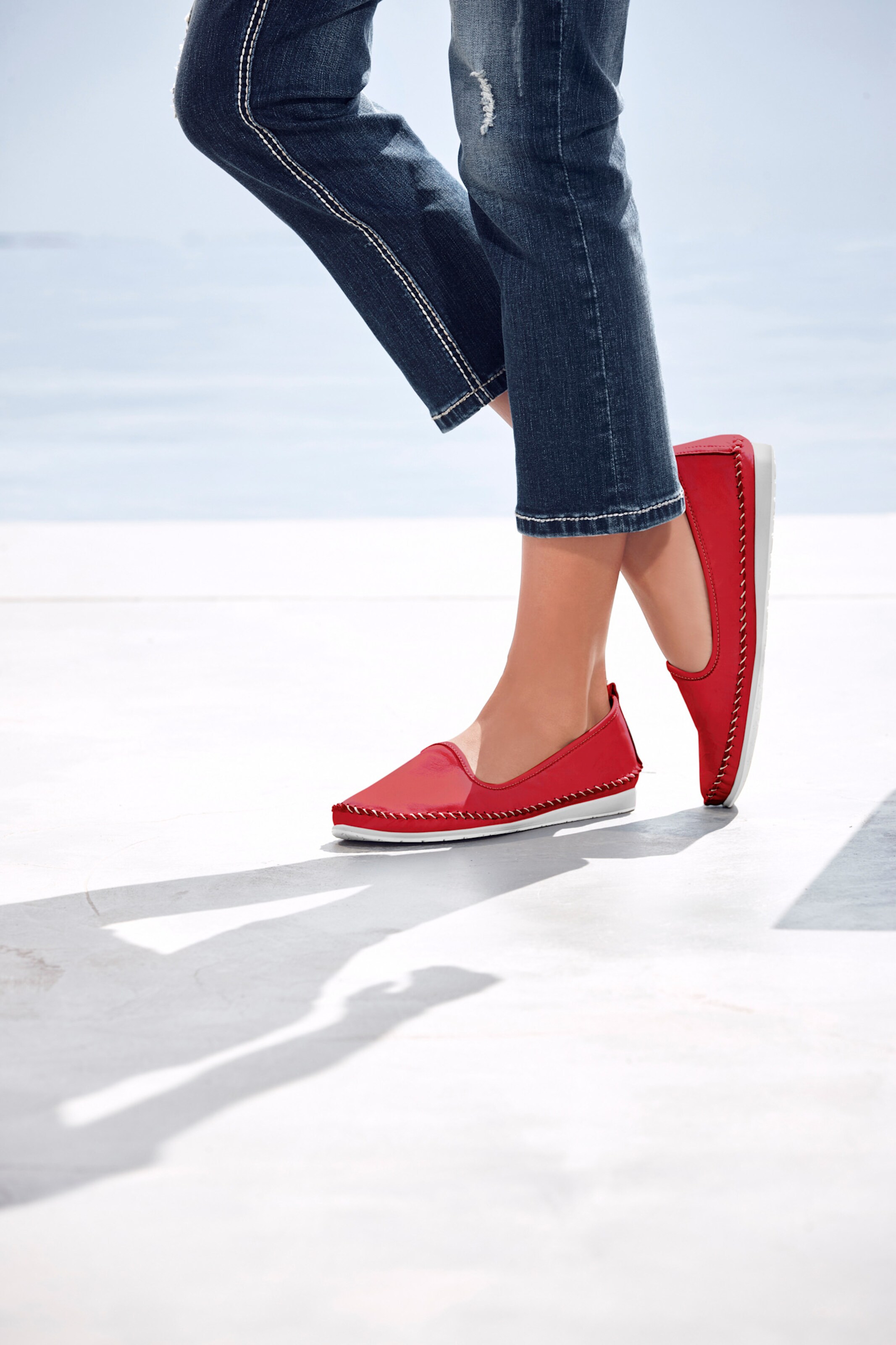 Andrea Conti Slipper in rot