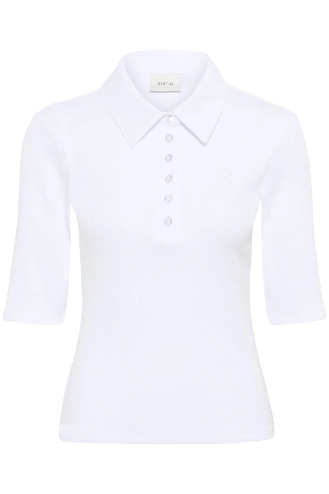 Gestuz Gzdrew Polo Top 10910593 110601 bright white