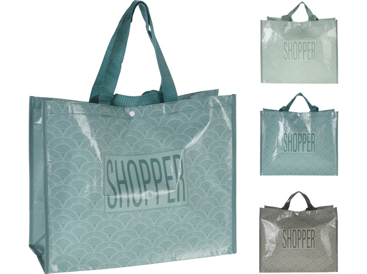 SACO COMPRAS 44X14X35CM CORES SORTIDAS