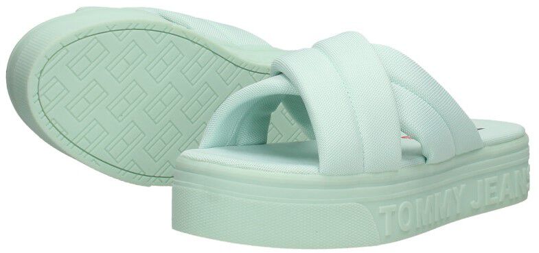 Tommy Hilfiger Tommy Jeans Flatform Sandal licht blauw
