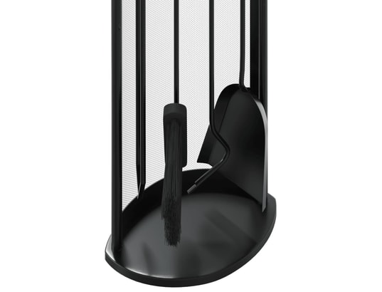 VIDAXL - Accessoires cheminée Set d’outils de cheminée 5 pcs 23x15x66 cm acier