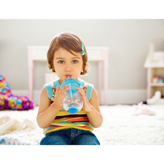 Tasse d'apprentissage à paille Click Lock   Bleu        296 ml   de               Munchkin