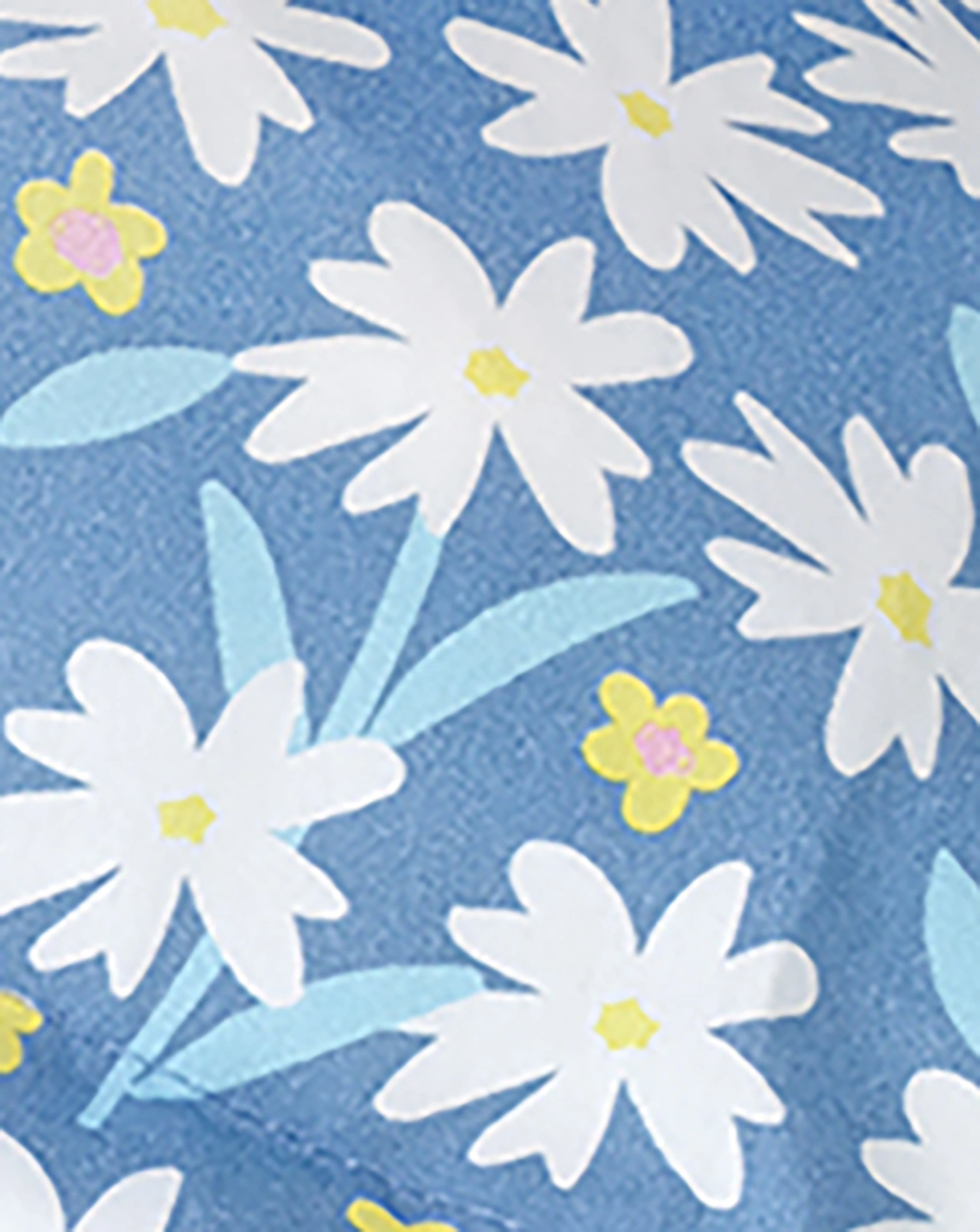 Sonnenhut FLAPPER FLOWERS mit Nackenschutz in jeansblau/weiß