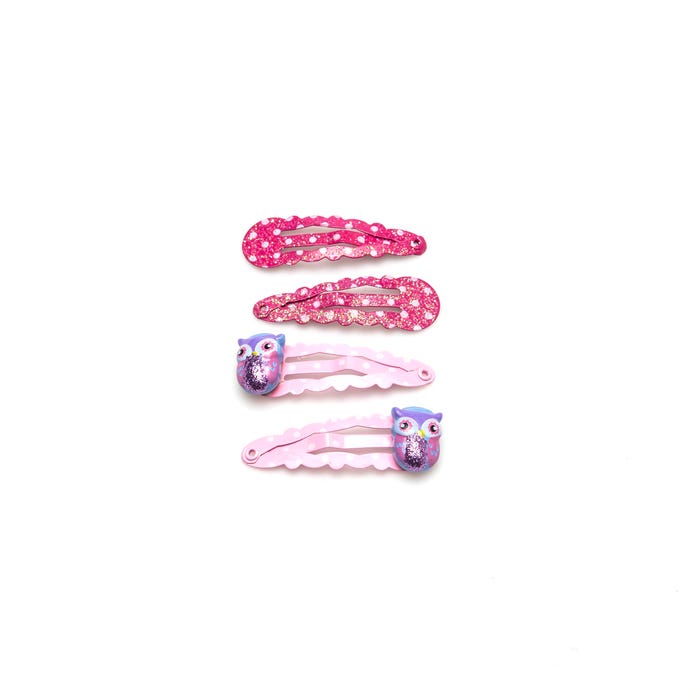 Veritas-Kids set van 4 clicclacs uil en glitters