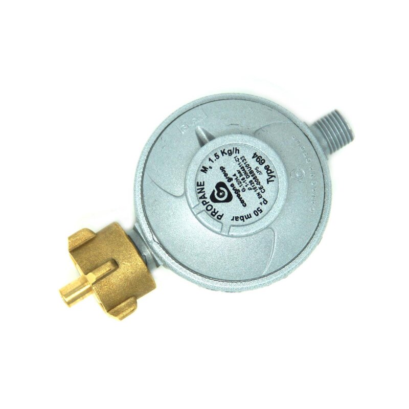 Cavagna Gasdruckregler Typ 694 - 50mbar 1,5kg/h - G.12 -> G 1/4 LH