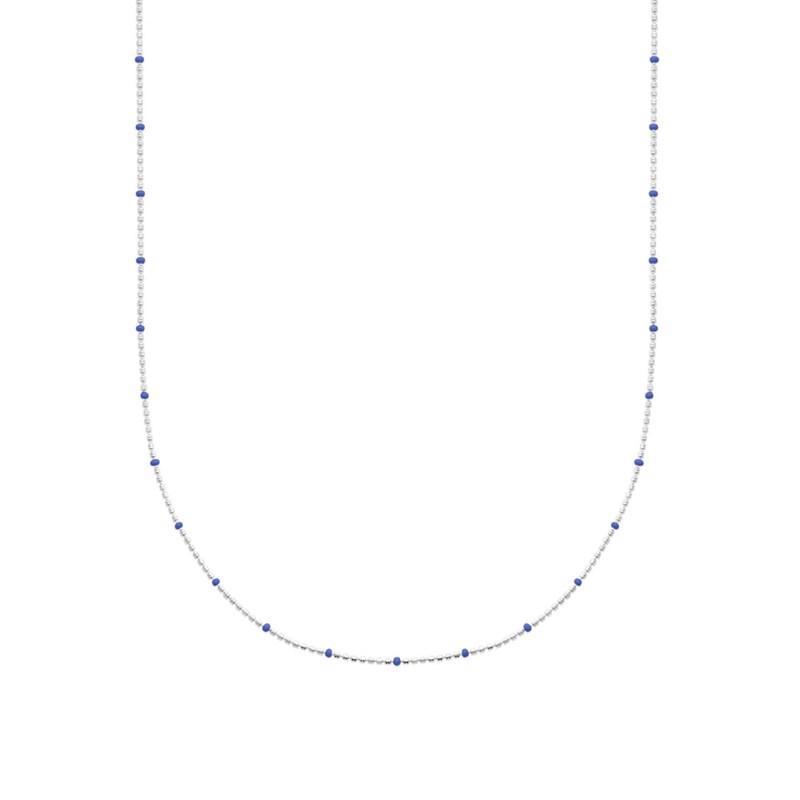Collier Femme - Argent 925 - Email - Longueur : 42 cm