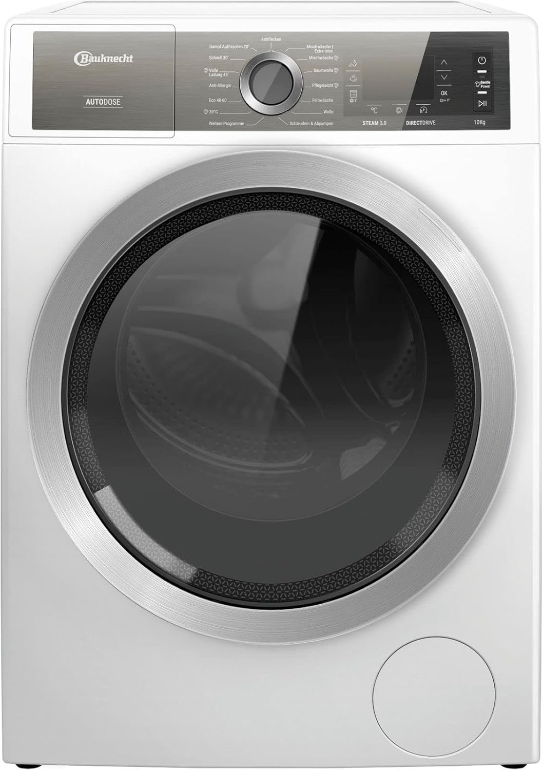 Bauknecht B8 W046WB DE Waschmaschine Frontlader / A / 10kg /GentlePower-Technologie/AutoDose /kraftvolle Fleckenentfernung /Steam Hygiene Option /Direct Drive-Motor /Startzeitvorwahl /Kindersicherung
