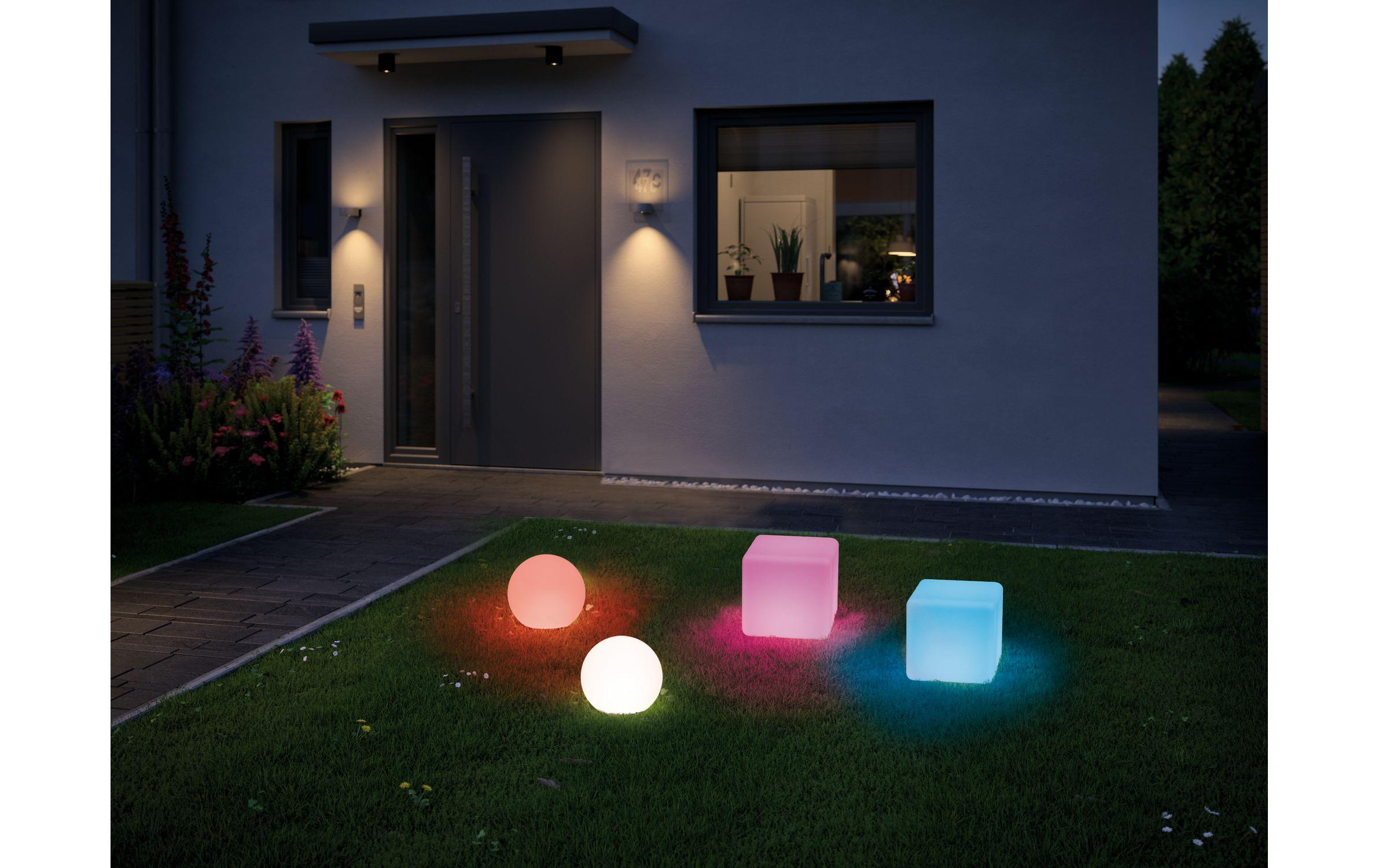Gartenleuchte Plug & Shine GLOBE RGBW, ZigBeeSteuerbares Lichtobjekt mit Farbwechsel