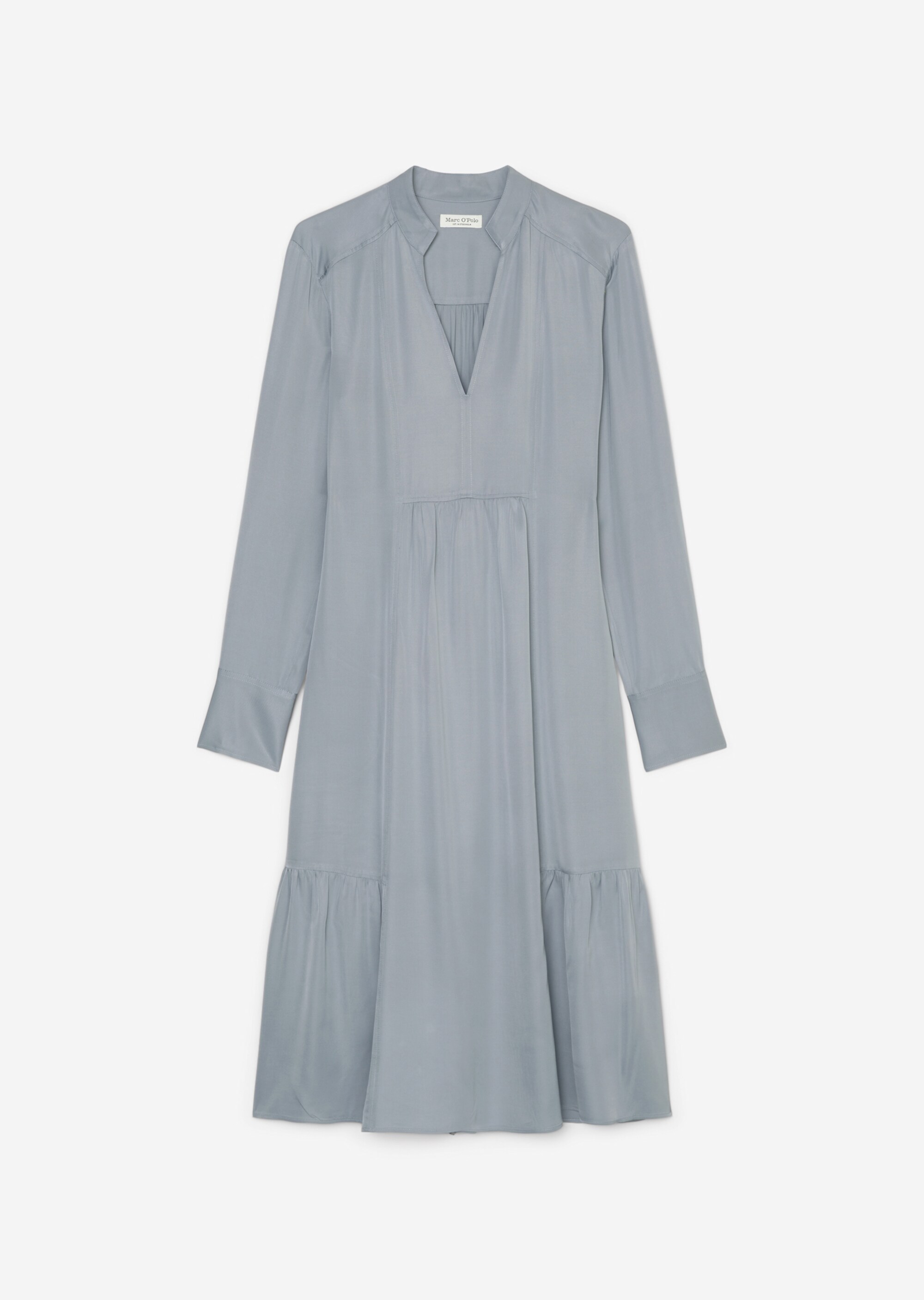 Kaskadenkleid relaxedaus Viskose-Twill