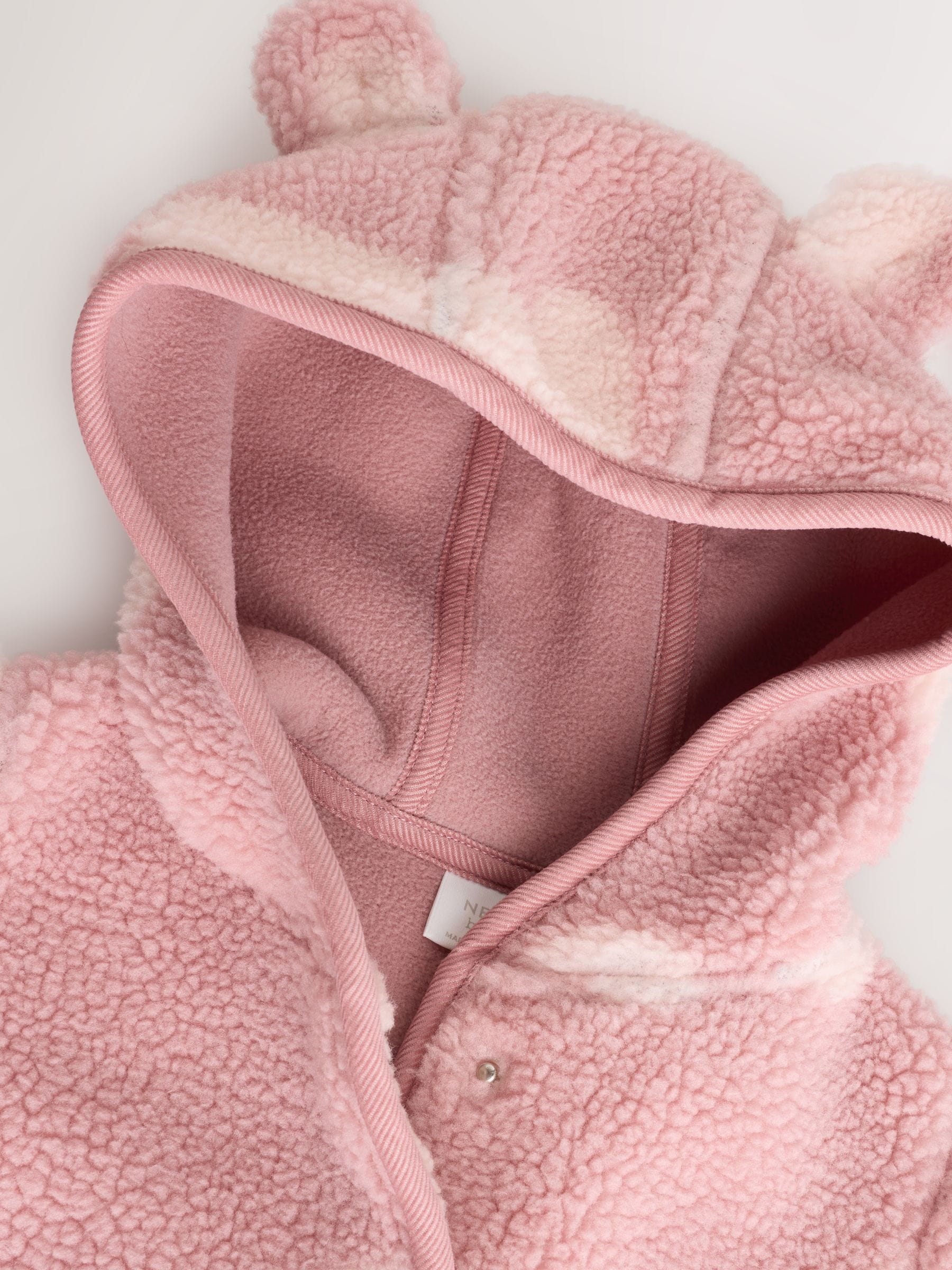 Roze ton-sur-ton hartprint - Borg Baby Jack (0mnd -2jr)