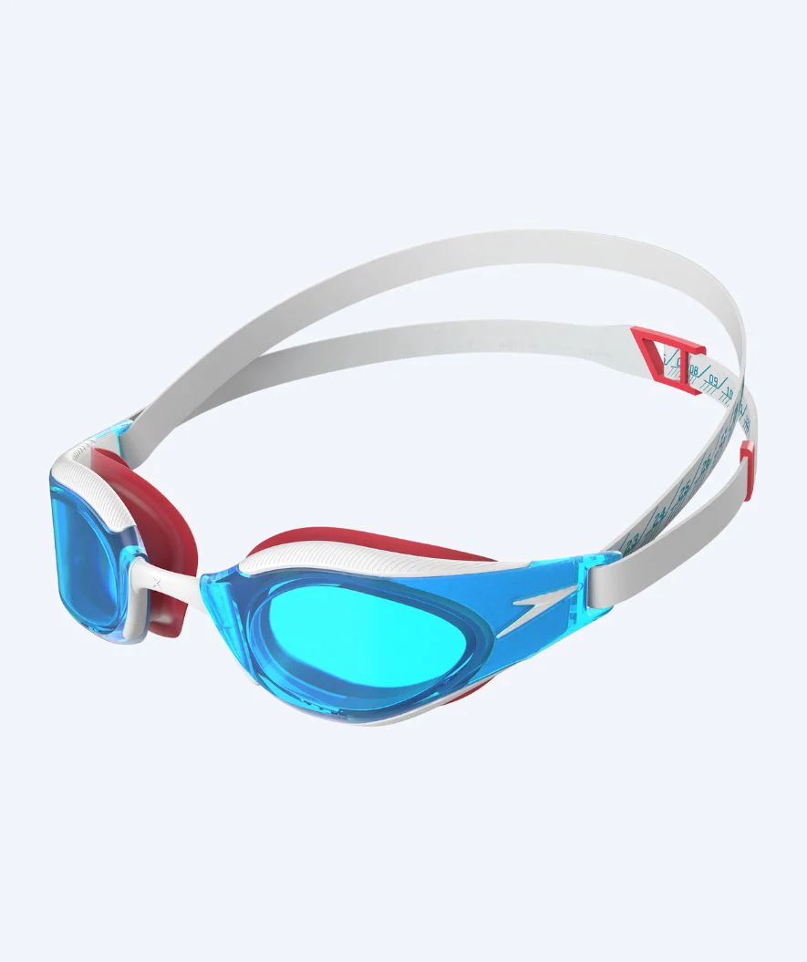 Speedo Elite svømmebriller - Fastskin Hyper Elite - Hvid/blå