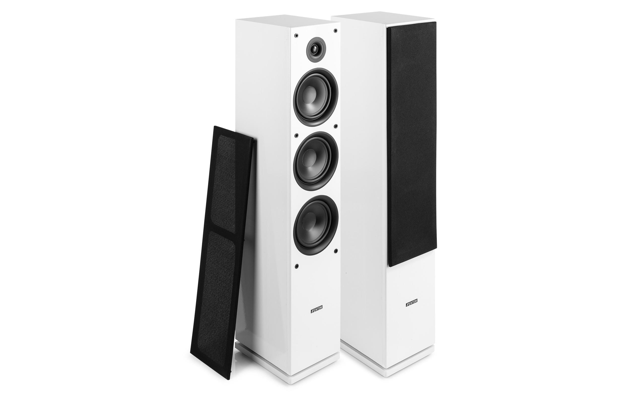 Standlautsprecher Paar SHF80W Weiss<br>Elegante und moderne Home-Entertainment-Lautsprecher