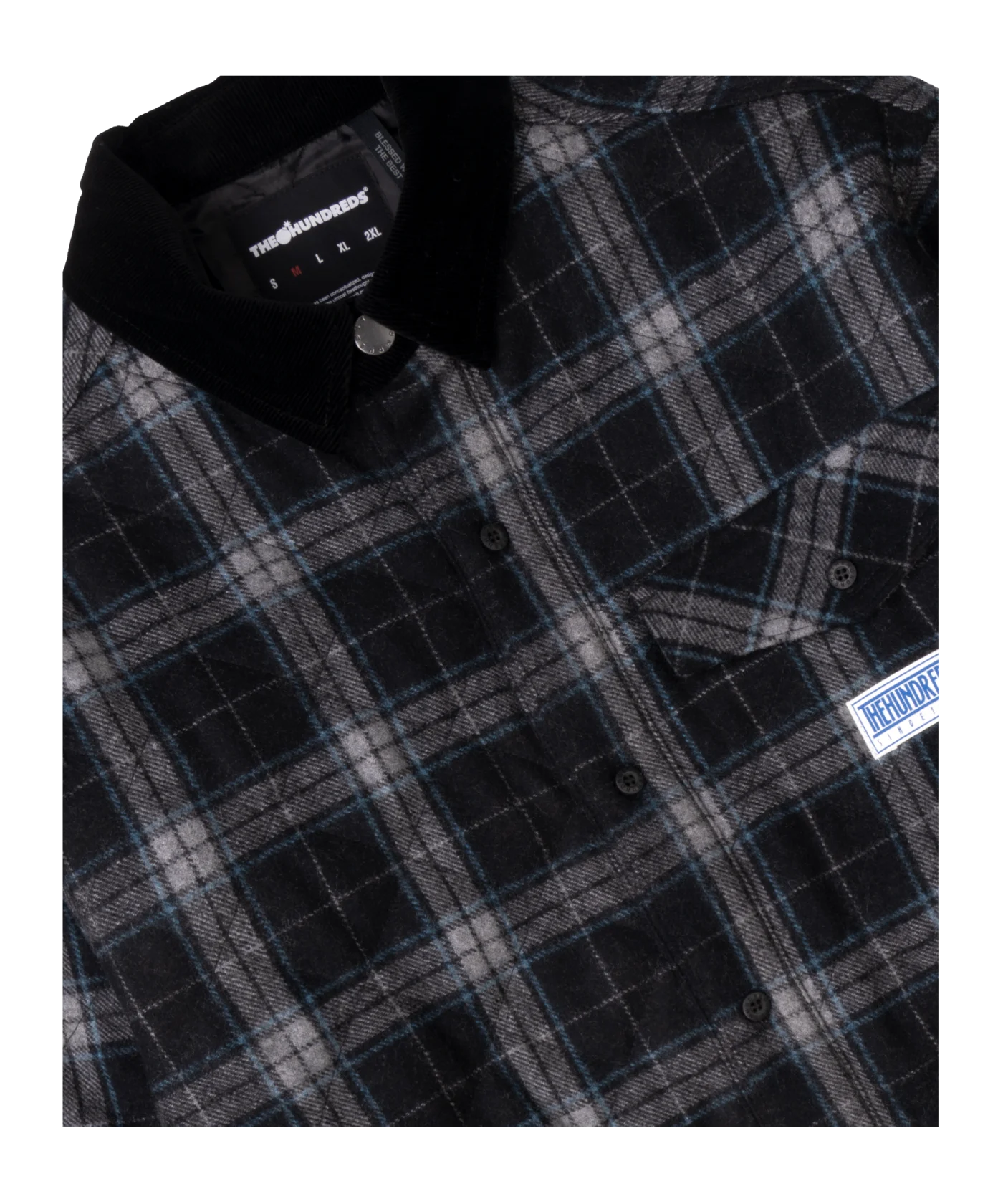 The Hundreds Paramount Quilted Hemd Schwarz
