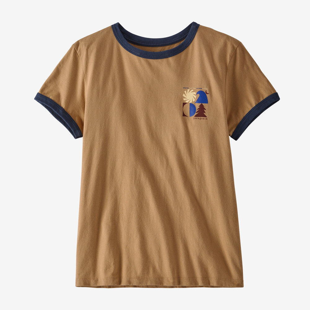 Spirited Seasons Bio-Ringer-T-Shirt für Damen