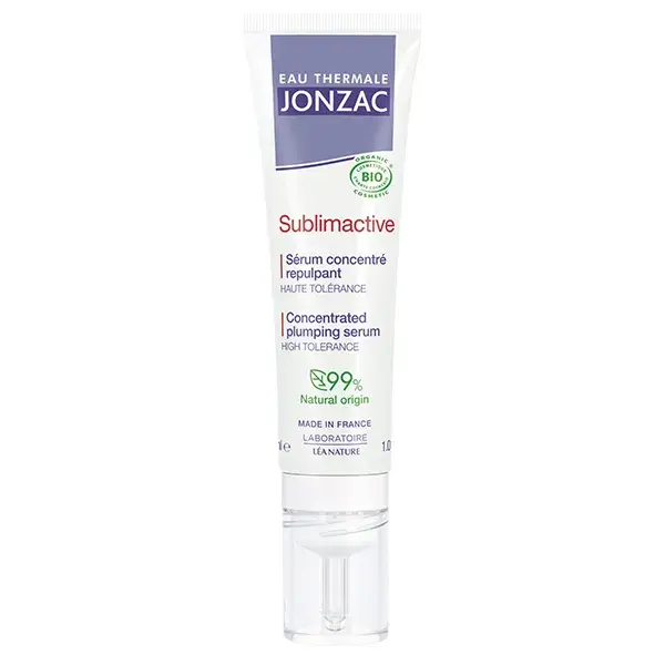 Sérum concentrado de ácido hialurônico orgânico sublimativo Jonzac Thermal Water 30ml
