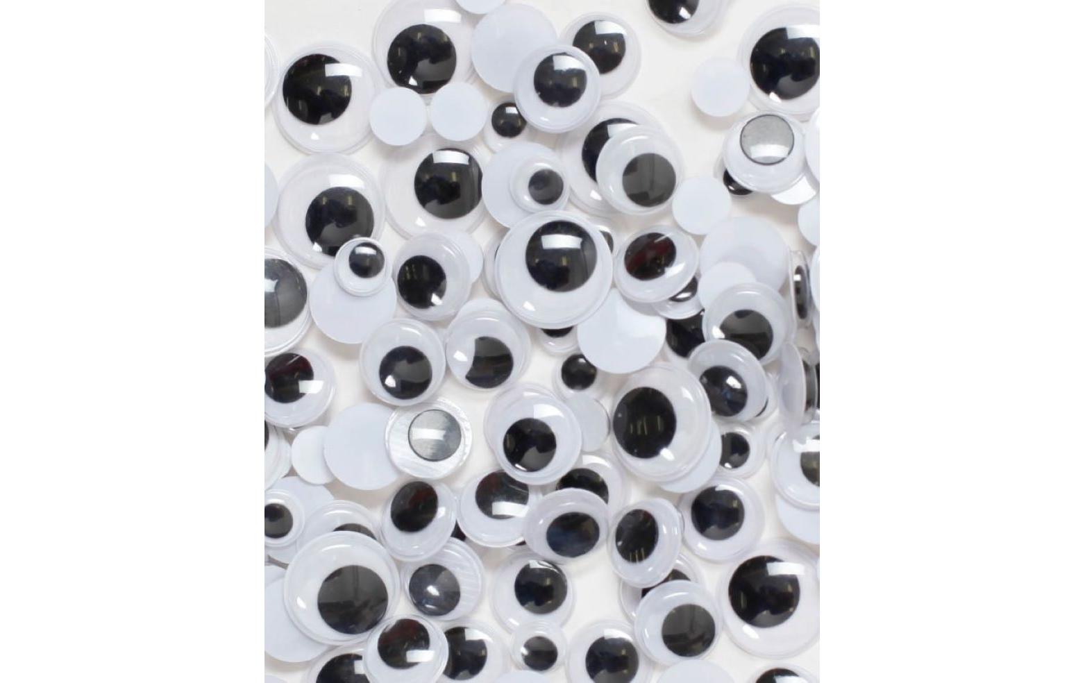 Wackelaugen Zip Bag 180-teilig, 10 - 20 mmWackelaugen