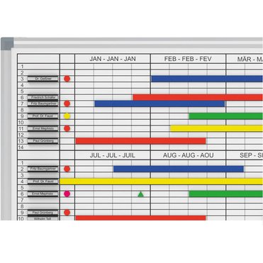 Tableau de planing mensuel/annuel L 90 x P 60 cm