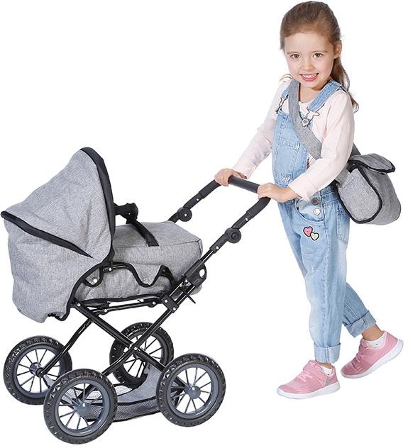 Knorrtoys® Kombi-Puppenwagen »Ruby - Stone« mit Wickeltasche