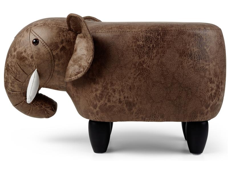 zoosy Kinderhocker Elephant Thabo Braun Taburett in Elefantenform
