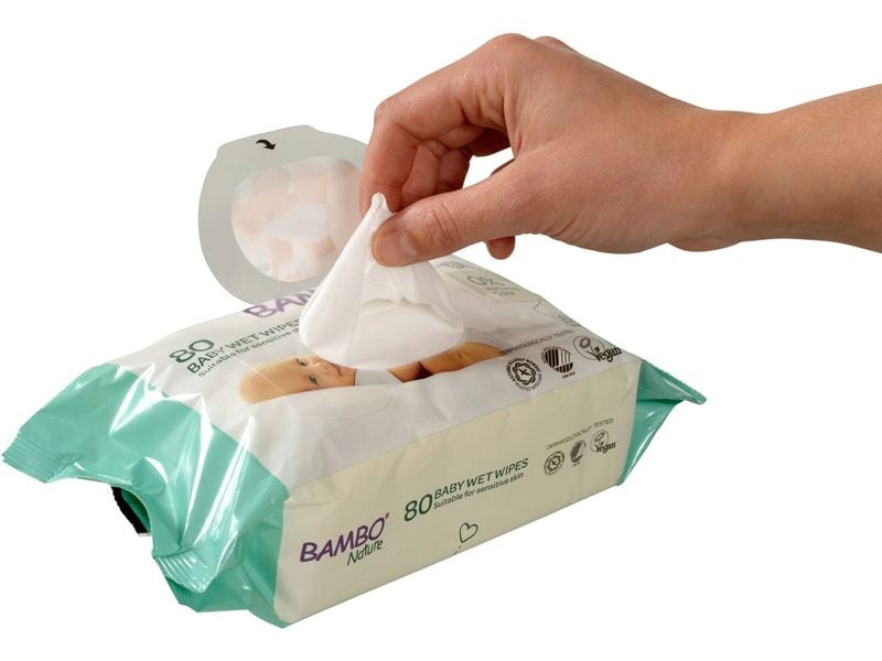Bambo Nature Feuchttücher 80 Stück Für eine sanfte Reinigung von Babys