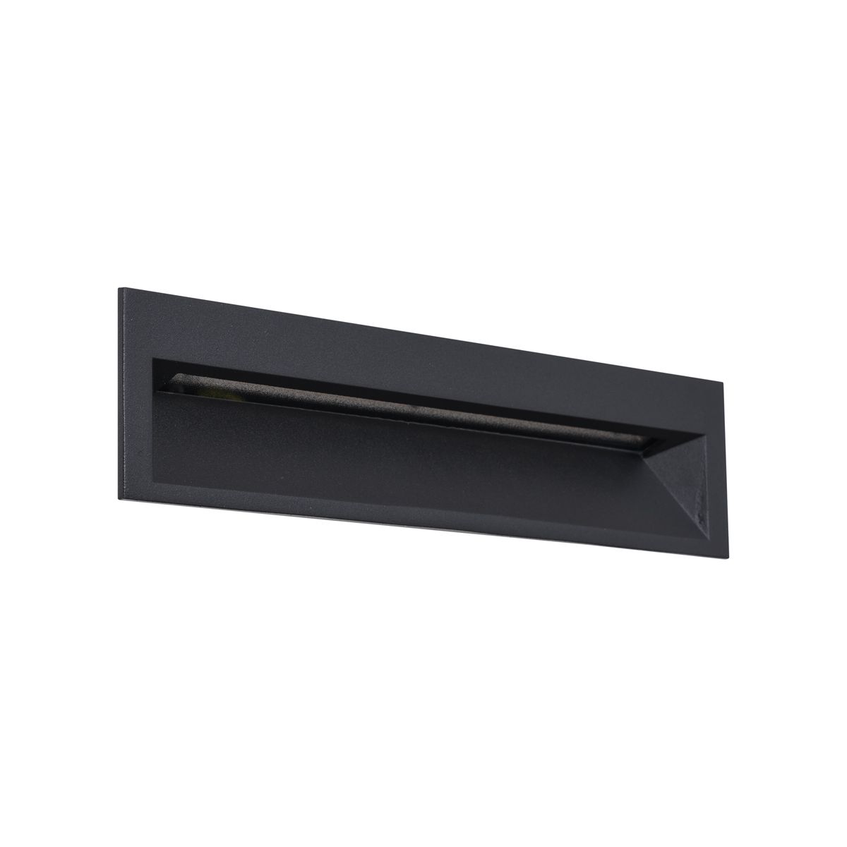 Moderne inbouw wandlamp zwart 28cm incl. LED IP65 - Mert