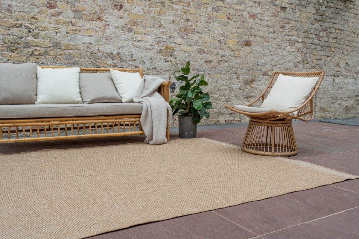 Interieur05 Jute buitenkleed Naturel Border - 160 x 230 cm