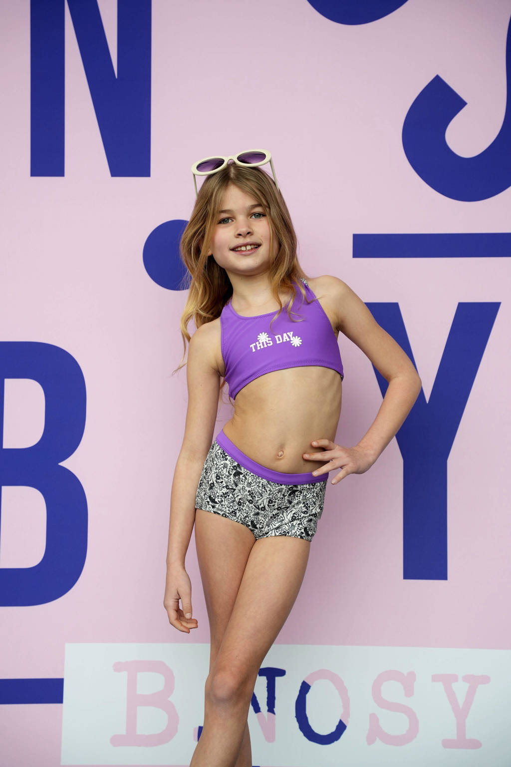 crop bikini paars