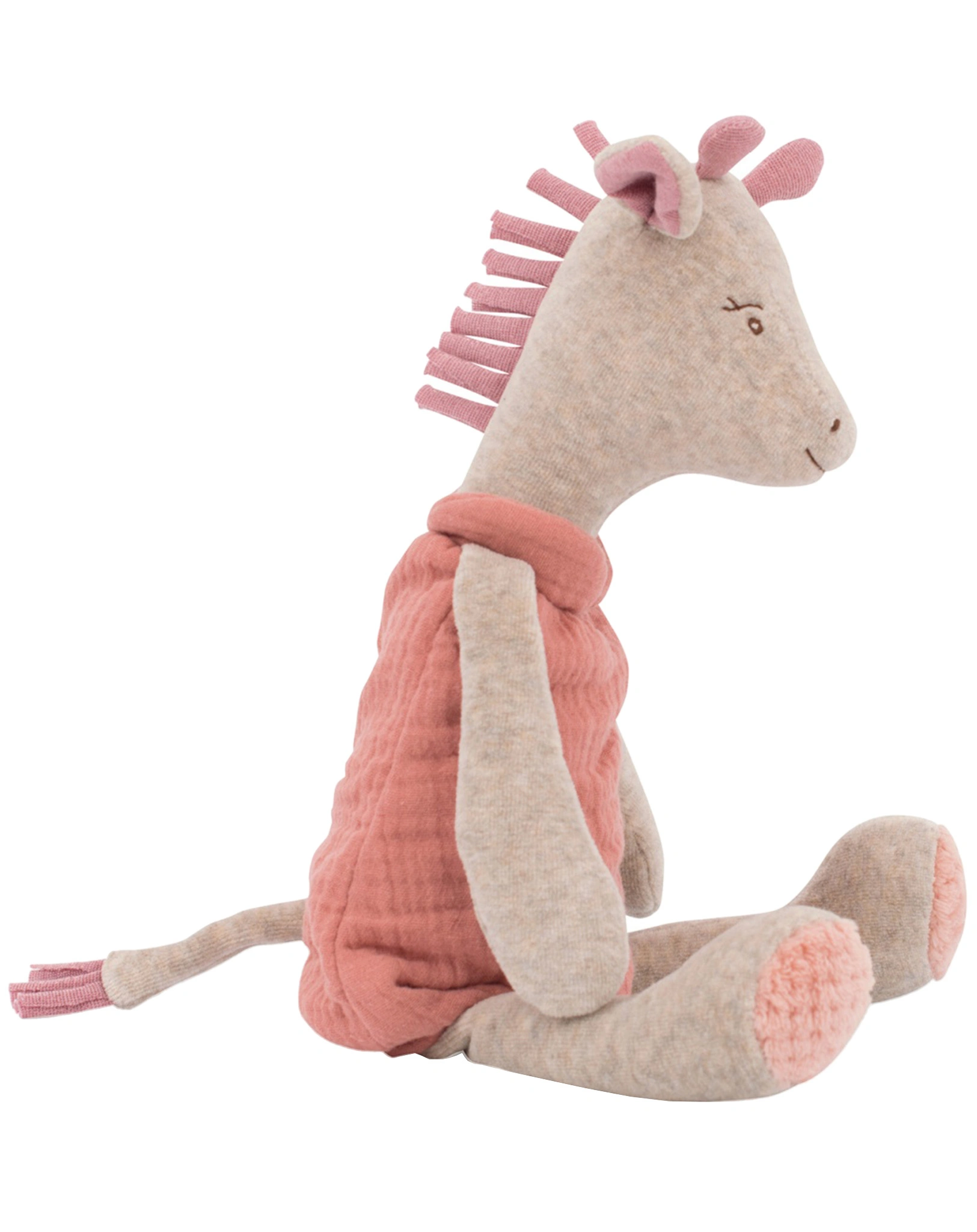 Kuscheltier GIRAFFE BIBICUS (37cm) in koralle