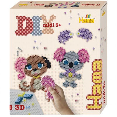 Hama Midi Pet Salon Perlesett Gaveeske 2500 Stk