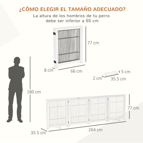 Portão de segurança dobrável PawHut para cães