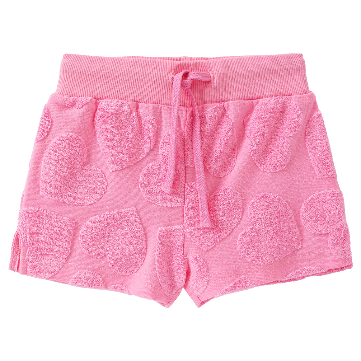Topomini Baby Frottee-Shorty mit Ausbrenner-Muster pink