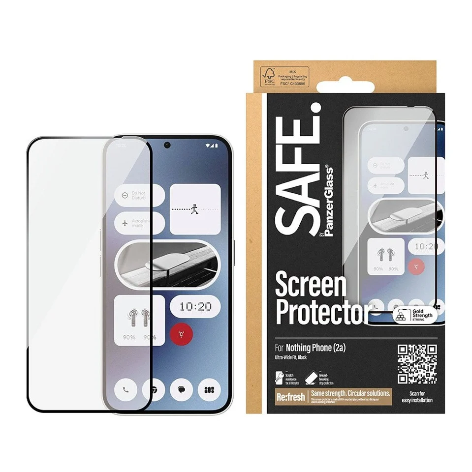 SAFE by PanzerGlass- Screen Protector - Nothing Phone 2a,2a Plus - Ultra-Wide Fit
