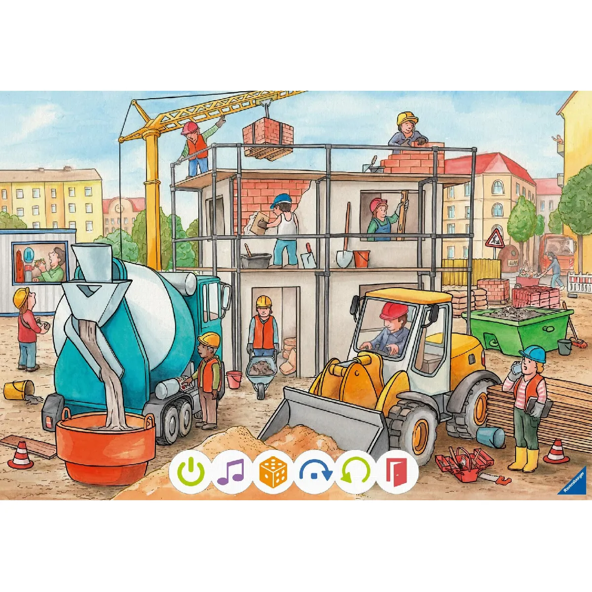 RAVENSBURGER Puzzle tiptoi - Baustelle
