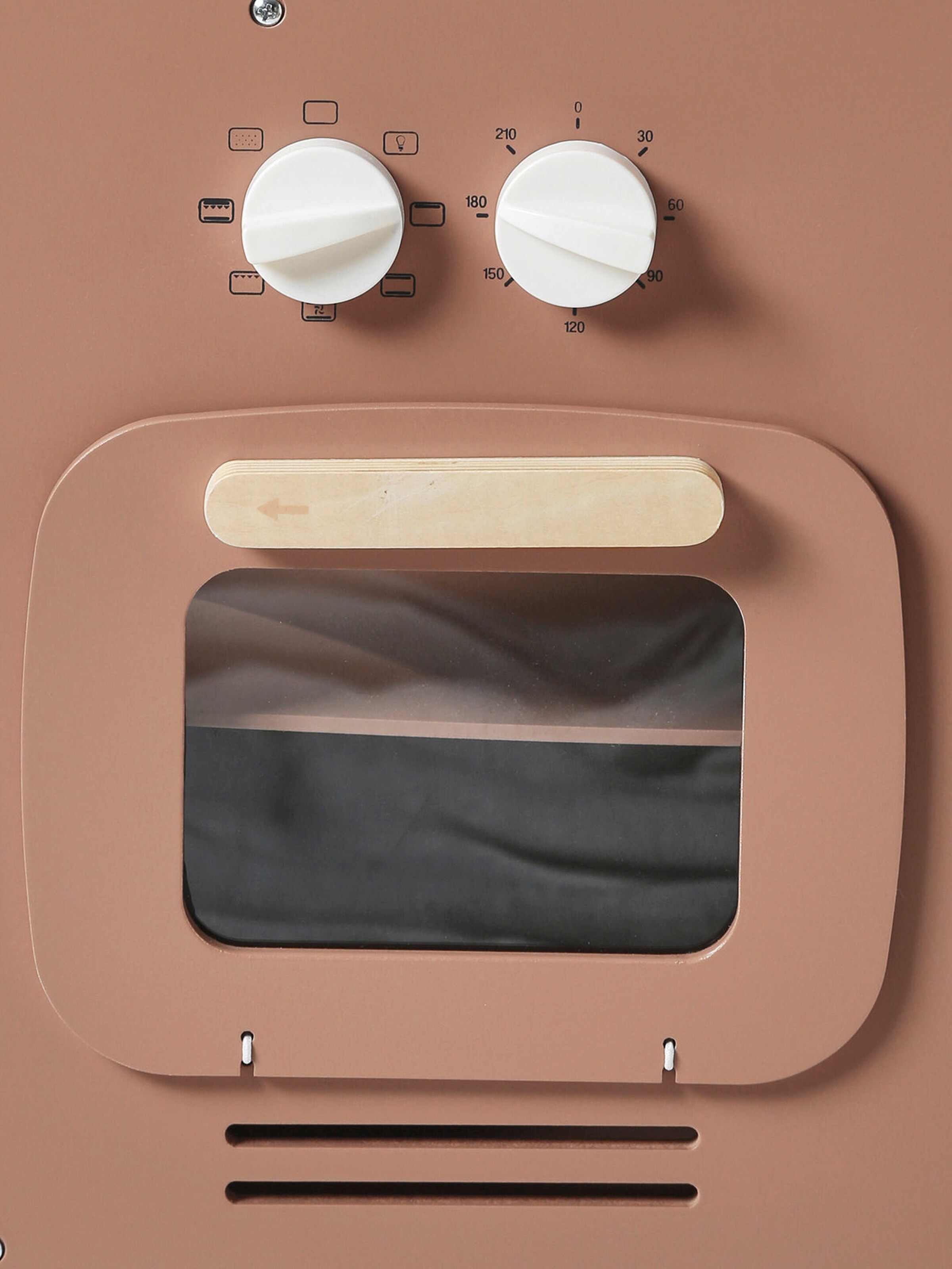Vertbaudet Retro-Spielküche, Küche aus Holz FSC® karamel/natur mini retro